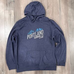 Men's Blue Portland Running Co. Hoodie